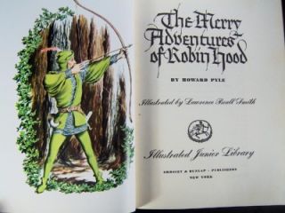 Merry Adventures of Robin Hood Howard Pyle 1952 HBwDJ