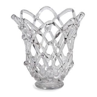 Imax Corp 73004 Glass Web Sculpture with Open Top Home
