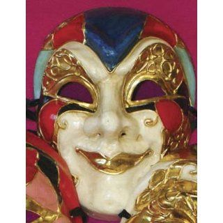 Jester Paper Mache Venetian, Masquerade, Mardi Gras Mask