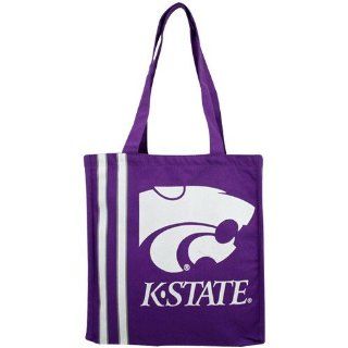 Kansas State Wildcats Purple Team Stripe Canvas Tote