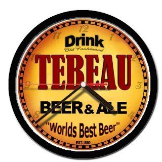 TEBEAU beer and ale cerveza wall clock 