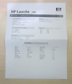 HP LaserJet 1200 Workgroup Laser Printer C7044A No Toner