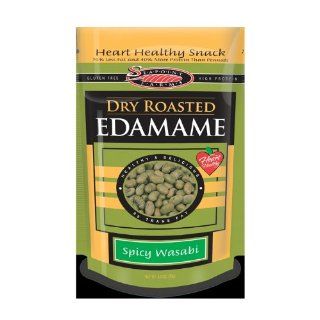 Seapoint Farms Dry Roasted Edamame, Wasabi, 3.5 Ounce Pouches (Pack of
