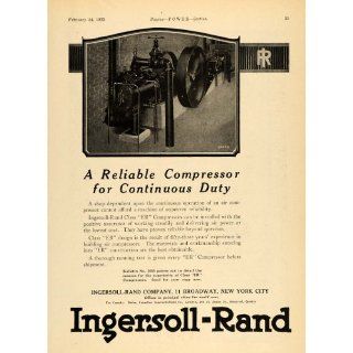 1925 Ad Ingersoll Rand Class ER Air Compressor New York