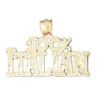 14K Yellow Gold 100% Italian Pendant Jewelry 