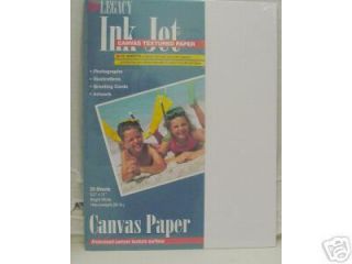 Legacy Ink Jet Canvas Photo Paper 8 5 x 11 25 Sheets
