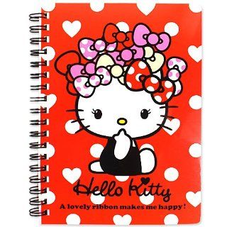 [Hello Kitty] W ring note B6 red TM Prime girl cute series