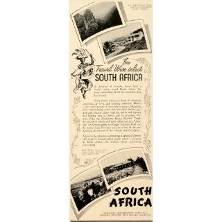 1937 Ad South Africa Travel Tourism Cruise Ship Boat