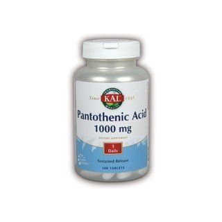 Pan Acid (Pantothenic Acid) 1000mg Timed Release   100