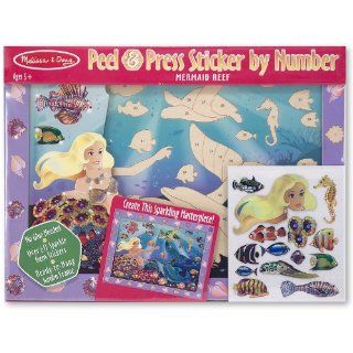 Peel & Press Sticker By Number   Mermaid Reef Office