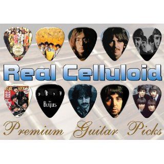 The Beatles (Card) Premium Guitar Picks X 10 (A4) Musical