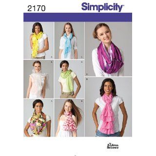 Simplicity Sewing Pattern 2170 Scarves, Os (One Size