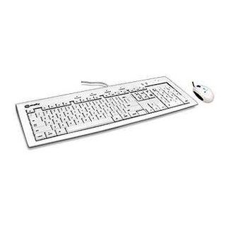  WHITE MAC KEYB. Keyboard   Cable   104   Mouse   Optical Electronics