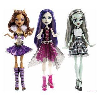 Monster High Ghouls Alive Set of All 3 Howling Clawdeen