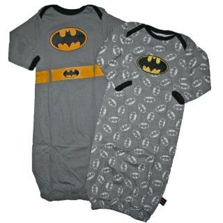 Batman 0 6 Months Baby Boys 2 Pack Gowns (0 6 Months