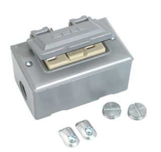 Features of Hubbell Raco 5874 5 Cover and GFCI Receptacle Weatherproof