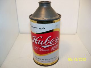Huber All Grain Beer Cone Top Beer Can Jos. Huber Brwg. Co. , Monroe