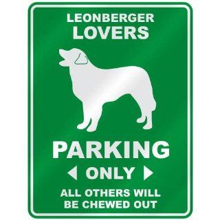LEONBERGER LOVERS PARKING ONLY  PARKING SIGN DOG   