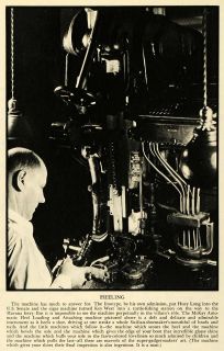 1933 Print Heel Huey Long McKay Automatic Machine Shoe Clothing