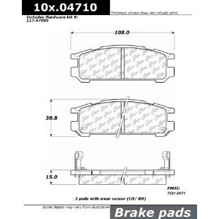 Centric Parts 109.04710 109 Series Axxis Deluxe Plus Brake Pad
