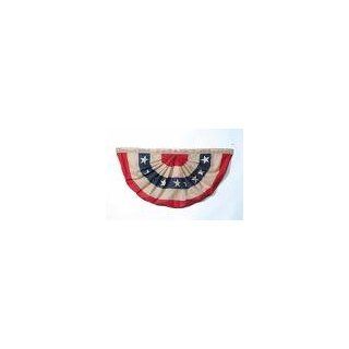 6 Pleated USA Fan Flag   Independence Day Decor   6 X 3