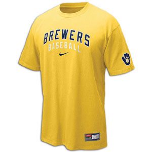 Nike Practice T Shirt 11   Mens   Baseball   Fan Gear   Brewers
