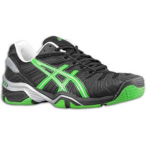 ASICS® Gel Resolution 4   Mens   Tennis   Shoes   Black/Apple Green