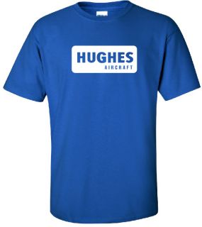 Hughes Aircraft Vintage Logo US Airline Aviation T Shirt