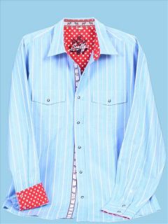 PS 089 Scully Western Steam Rock Shirt Large Blue