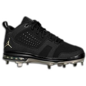 Jordan Jeter Cut Metal   Mens   Baseball   Shoes   Black/Metallic