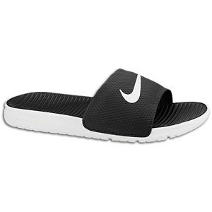 Nike Benassi Solarsoft Slide   Mens   Casual   Shoes   Black/White