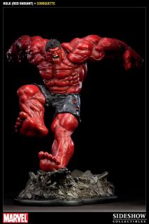 Sideshow Red Hulk Store Exclusive Polystone Comiquette Figure Statue