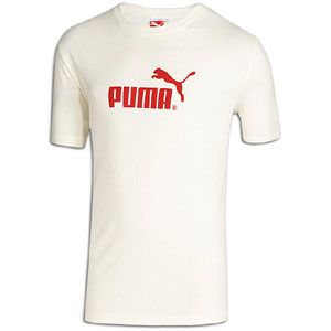 PUMA #1 Logo S/S T Shirt   Mens   Casual   Clothing   Whisper/Red