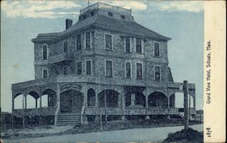 Scituate MA Grand View Hotel c1910 Postcard