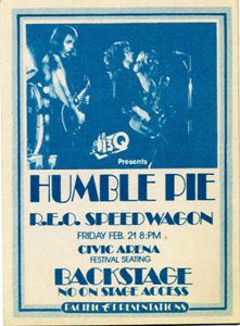  SPEEDWAGON 1974 LOST IN A DREAM TOUR as opening act for HUMBLE PIE