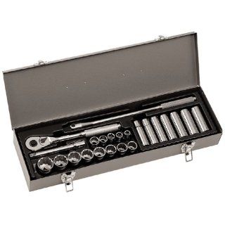 Allen 19210 23 Piece 6 Point and 12 Point 1/2 Drive Socket Set