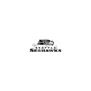 SEATTLE SEAHAWKS CHIEFS TEAM NFL 13 LOGO WHITE VINYL