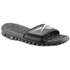 Reebok Realflex Slide   Mens   Casual   Shoes   Black/White