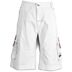 Coogi Premium Belted Cargo Short   Mens   Casual   Clothing   White