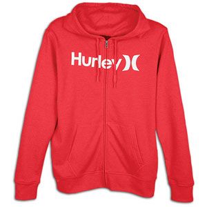 Hurley One & Only FZ Hoodie   Mens   Casual   Clothing   Heather Red