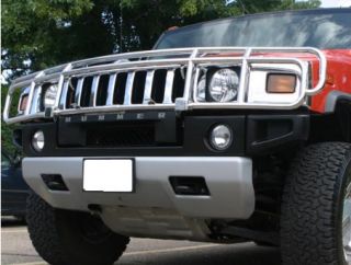 Hummer H2 Front Brush Guard Grille Grill Chrome 03 09
