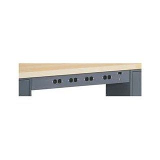 Made in USA Power Strip For 72 L Top Workstations   