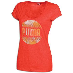PUMA Brand Scoup Neck S/S T Shirt   Womens   Casual   Clothing