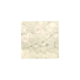 Crystal Frost Plastic Pony Beads 6x9mm, Super Value Pack