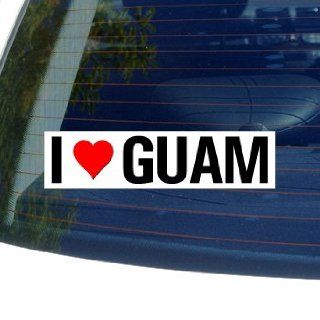 Love Heart GUAM   Window Bumper Sticker    Automotive