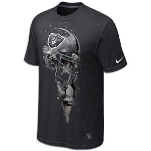 Nike NFL Tri Blend Helmet T Shirt   Mens   Oakland Raiders   Black