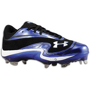Under Armour Natural III Low ST   Mens   Baseball   Shoes   Black