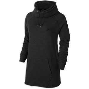 Nike Light Weight Funnel Neck   Womens   Casual   Clothing   Black