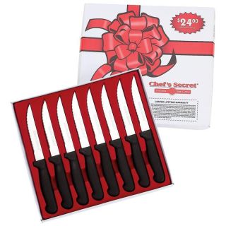 New 8 PC Piece Set of Steak Knives Stainless Knife