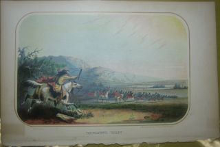 1854 Alfred Jacob Miller Hunt Antelope Peaceful Valley
